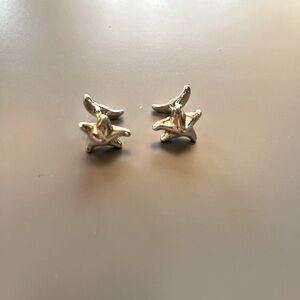 Tiffany & Co Elsa Peretti Starfish Cuff Links Sterling Silver